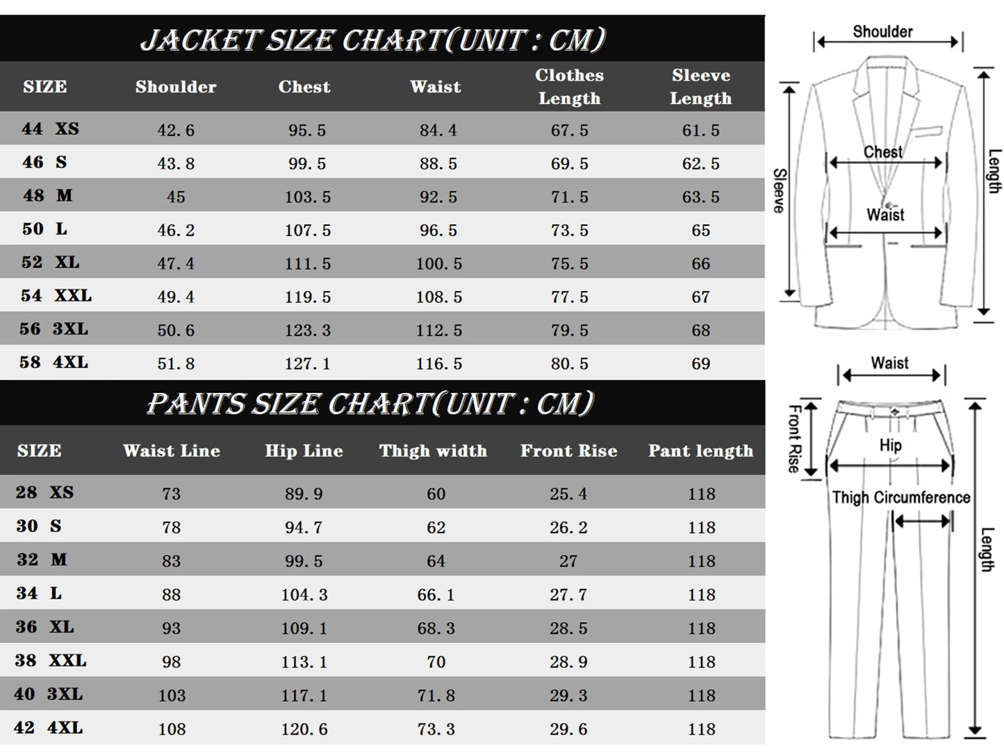 Veste et Pantalon pour homme
