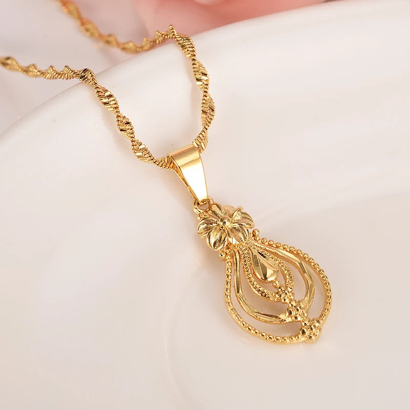 Ensemble de bijoux fleur éthiopien Dubaï Inde