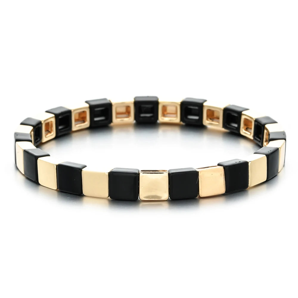 Bracelet bohème arc-en-ciel coloré pour femme