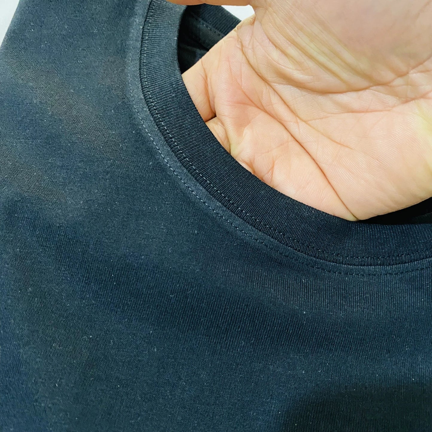 T-shirt en coton noir pour homme