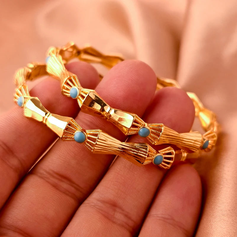 Bracelets plaqués or de Dubaï pour femmes