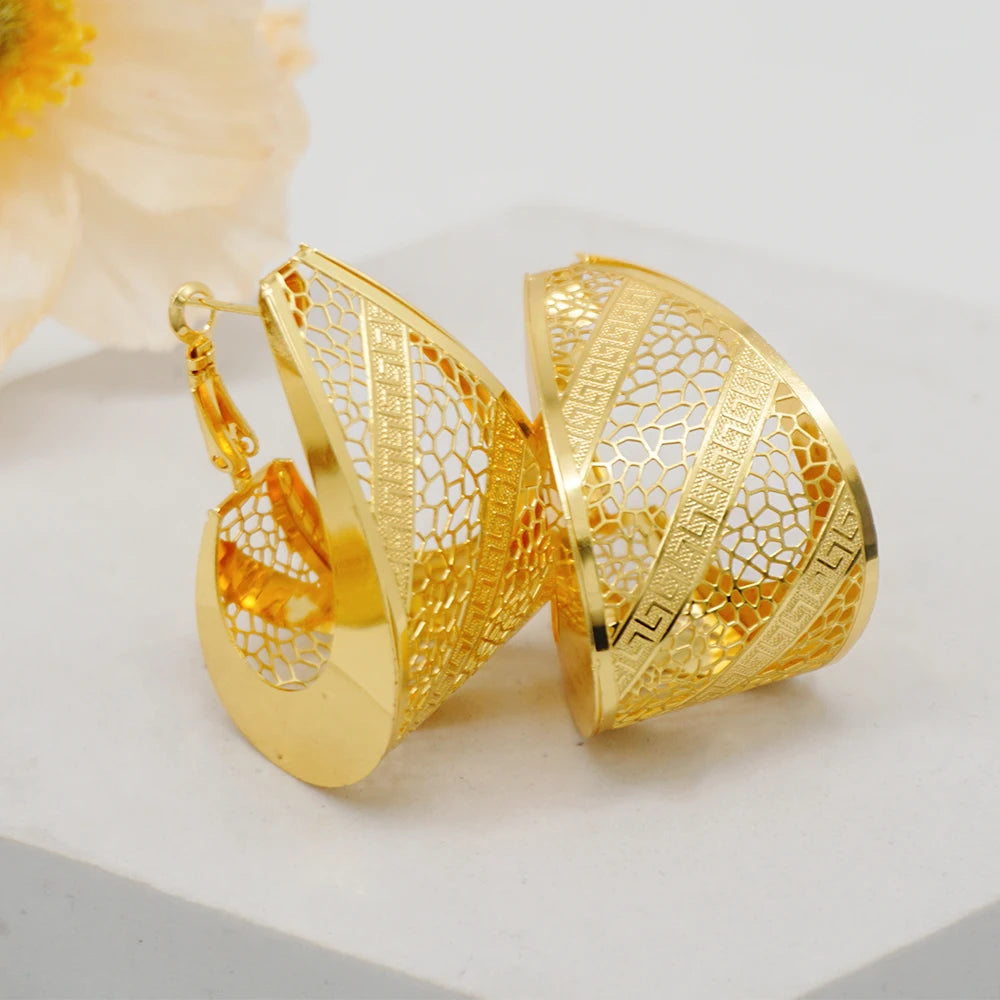 Ensemble de bijoux de dubaï, couleur or pour femmes