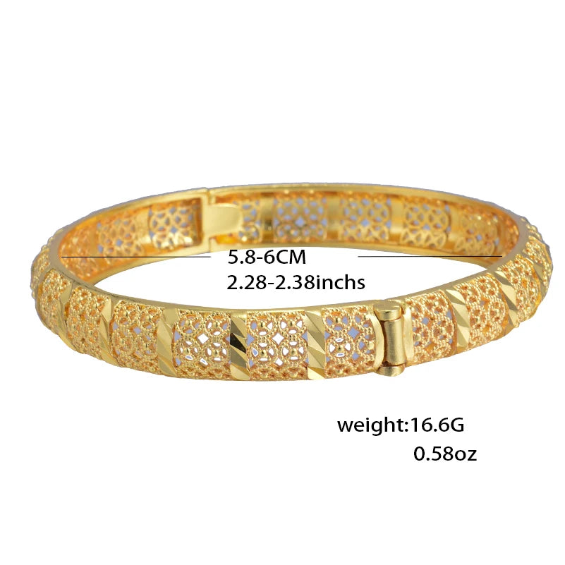 Bracelets plaqués or de Dubaï pour femmes