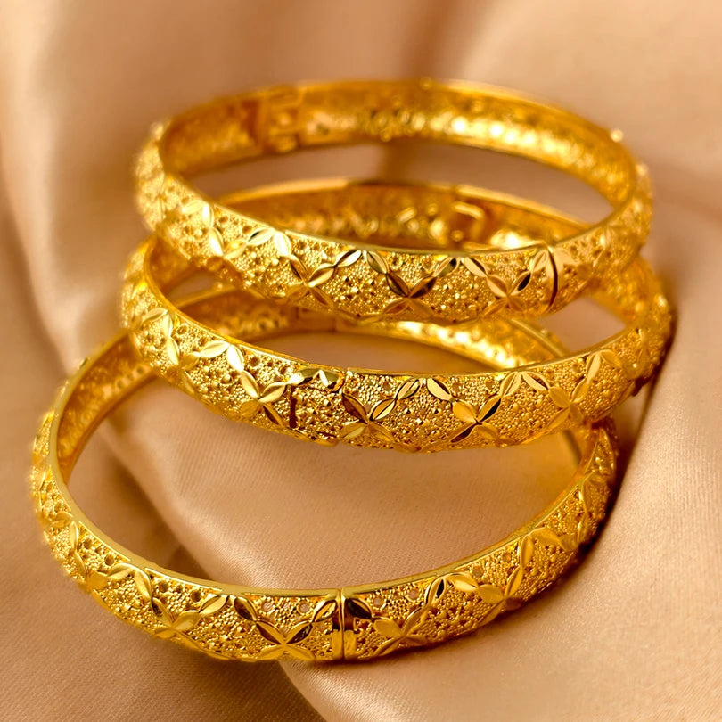 Bracelets plaqués or de Dubaï pour femmes
