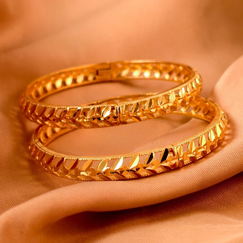 Bracelets plaqués or de Dubaï pour femmes