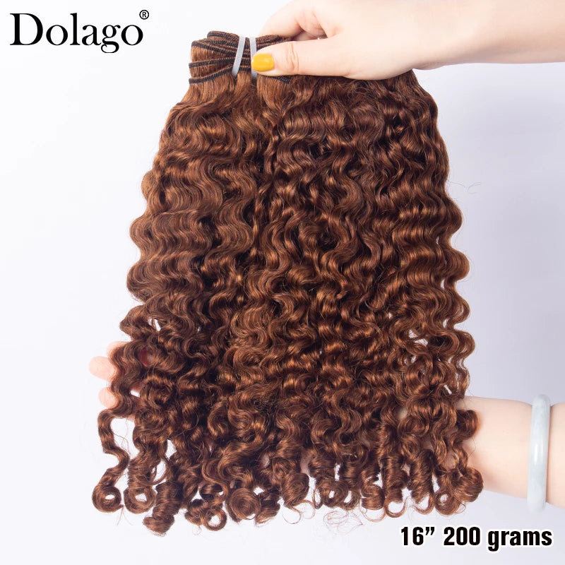 Paquets de cheveux bouclés birmans
