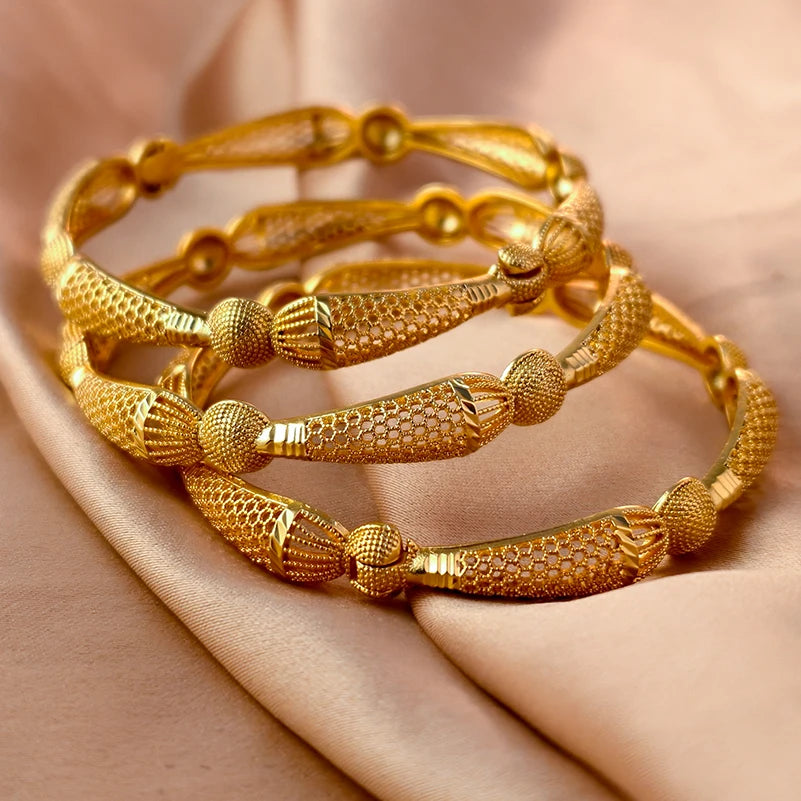 Bracelets plaqués or de Dubaï pour femmes