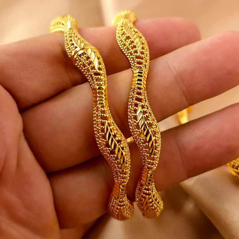 Bracelets plaqués or de Dubaï pour femmes