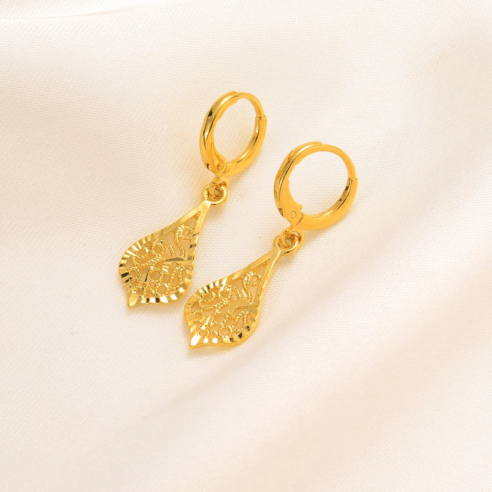 Boucles d'oreilles couleur or pour femmes/filles