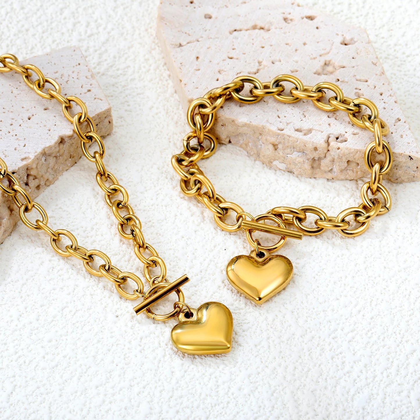 LUXUSTEEL ensemble bijoux.