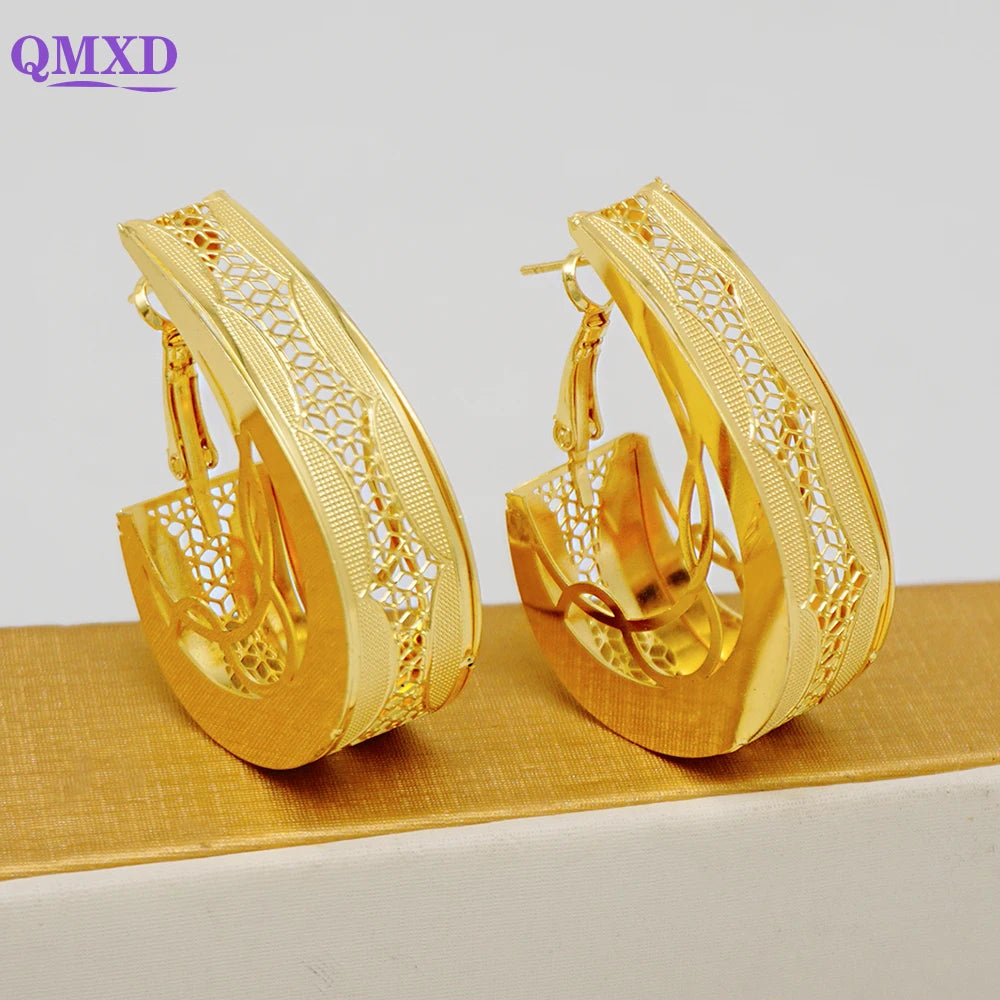 Ensemble de bijoux de dubaï, couleur or pour femmes