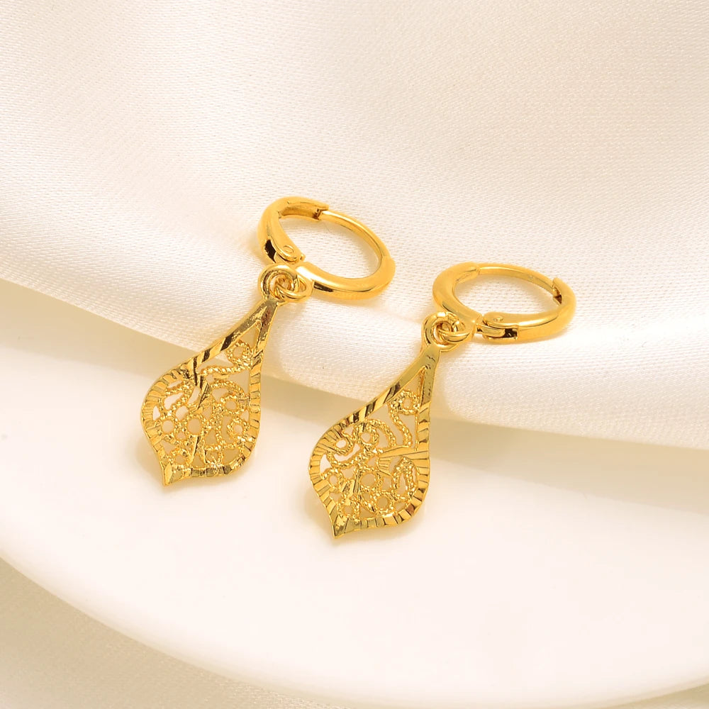 Boucles d'oreilles couleur or pour femmes/filles