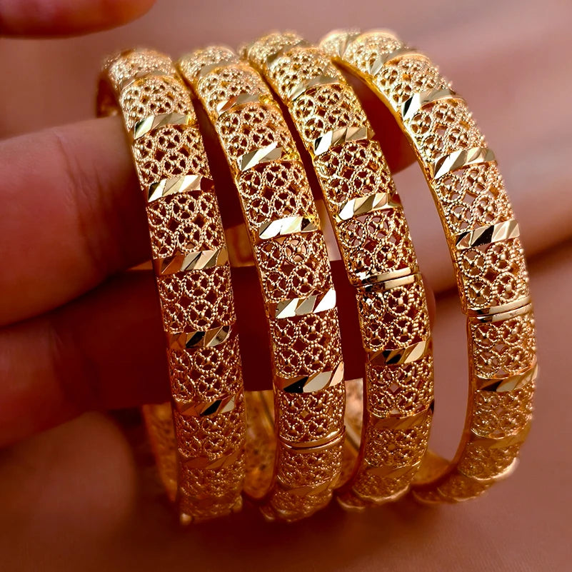 Bracelets plaqués or de Dubaï pour femmes