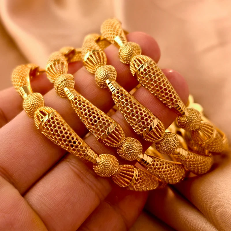 Bracelets plaqués or de Dubaï pour femmes