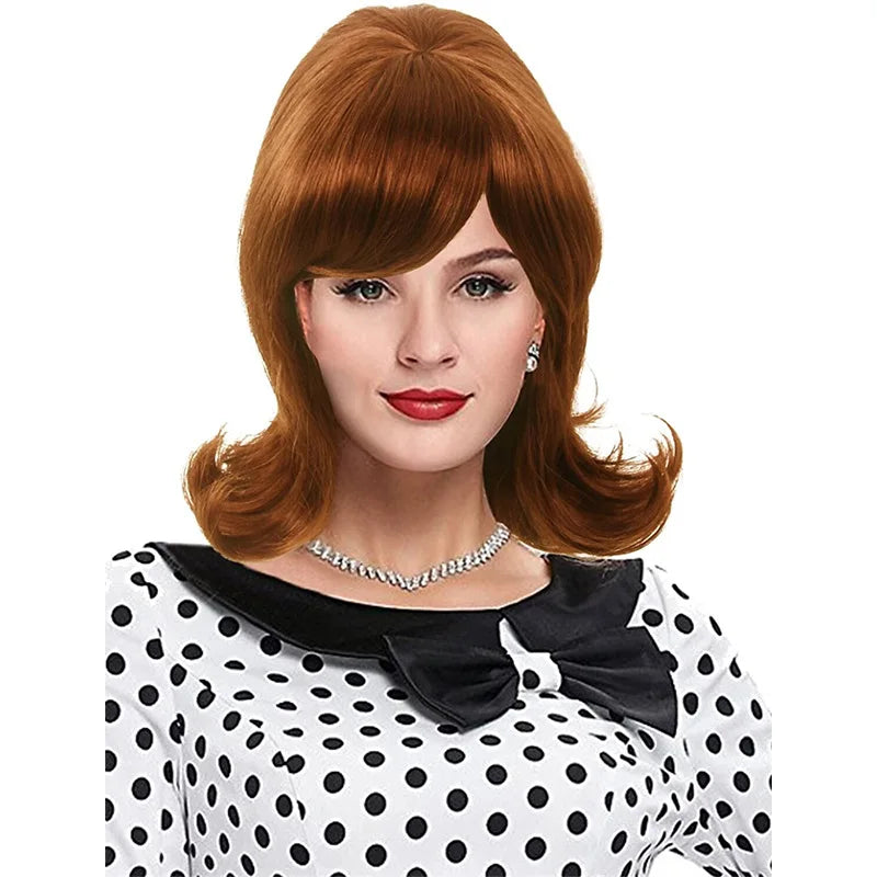 QQXCAIW Perruque de cheveux synthétiques