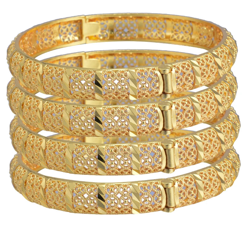 Bracelets plaqués or de Dubaï pour femmes