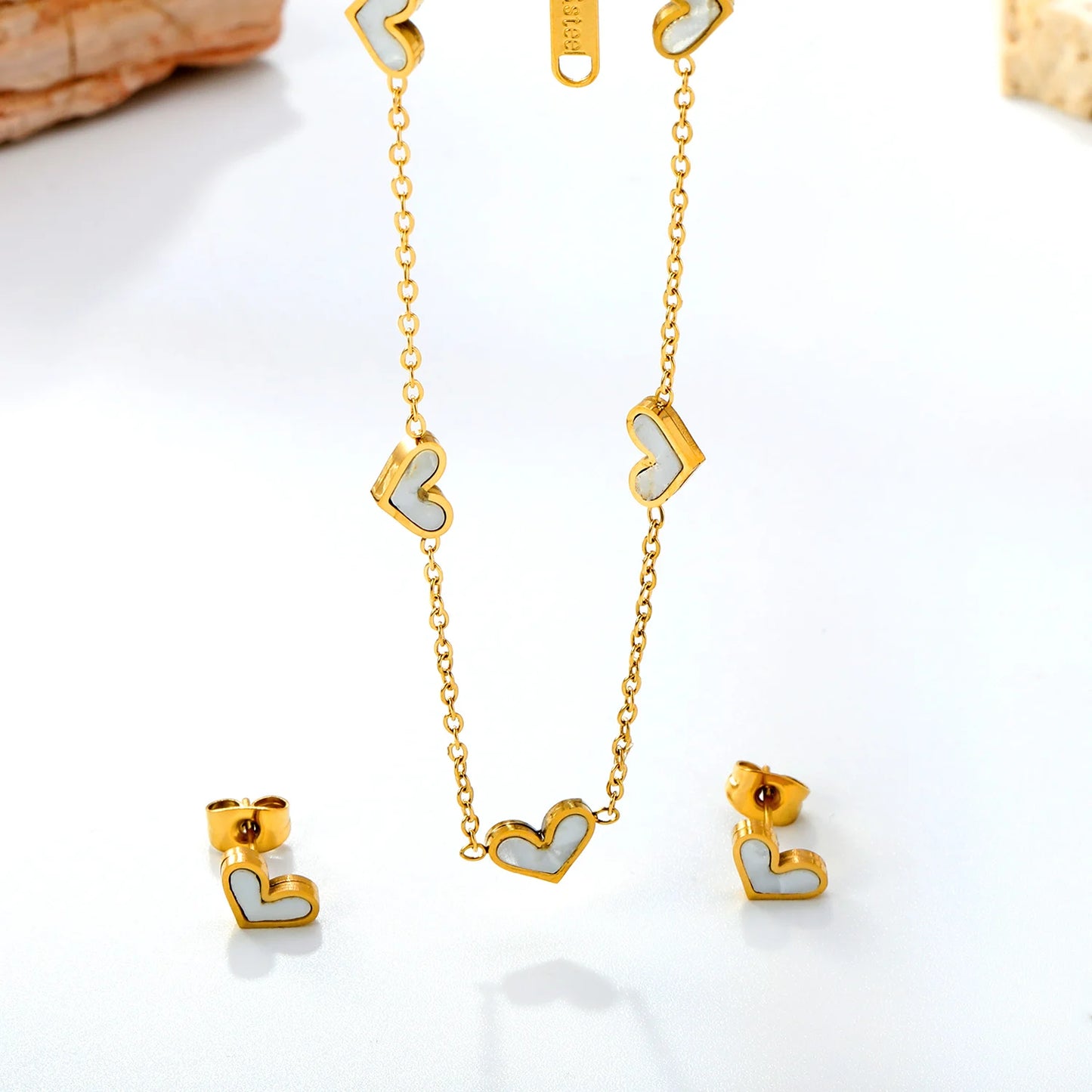 LUXUSTEEL ensemble bijoux.