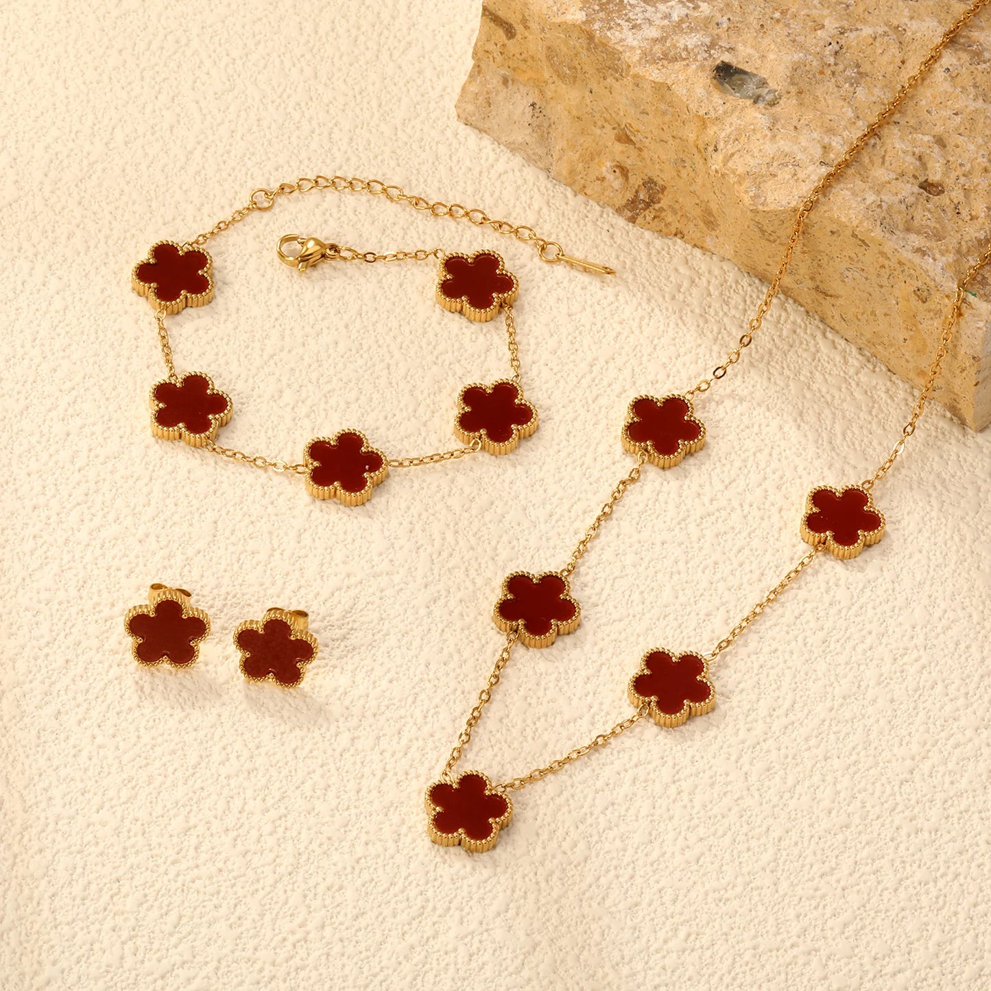 LUXUSTEEL ensemble bijoux.