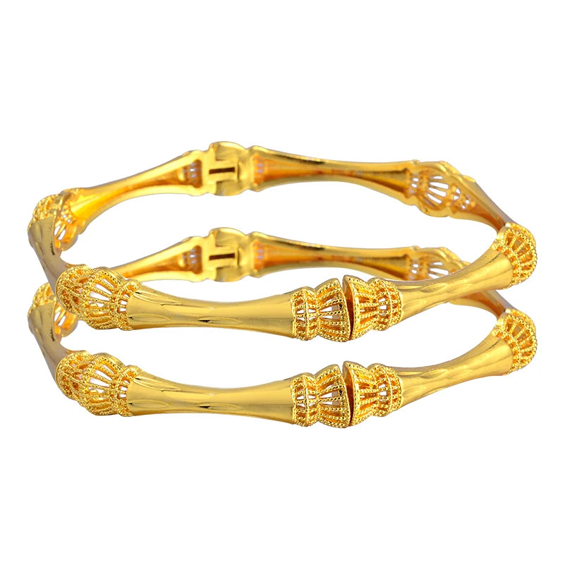 Bracelets plaqués or de Dubaï pour femmes