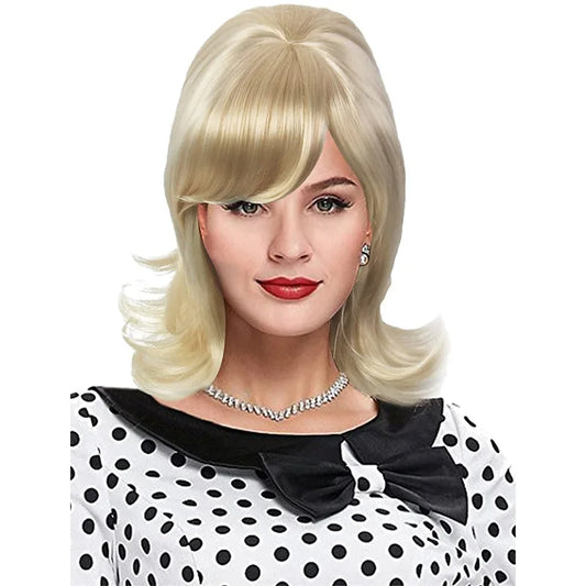 QQXCAIW Perruque de cheveux synthétiques