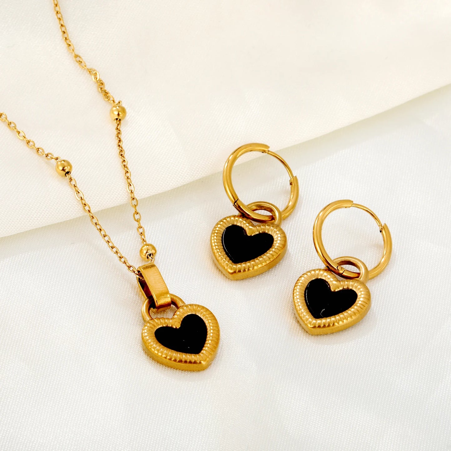 LUXUSTEEL ensemble bijoux.