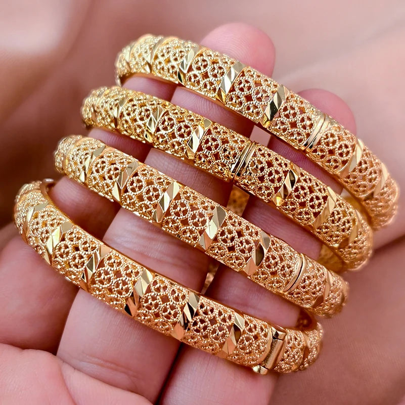 Bracelets plaqués or de Dubaï pour femmes