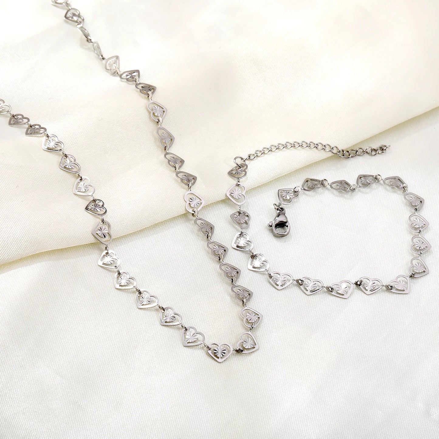 LUXUSTEEL ensemble bijoux.