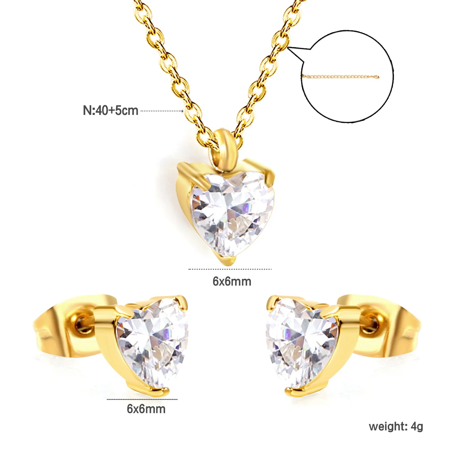 LUXUSTEEL-Bijoux en Forme d'Étoile et de Fleur Cubique