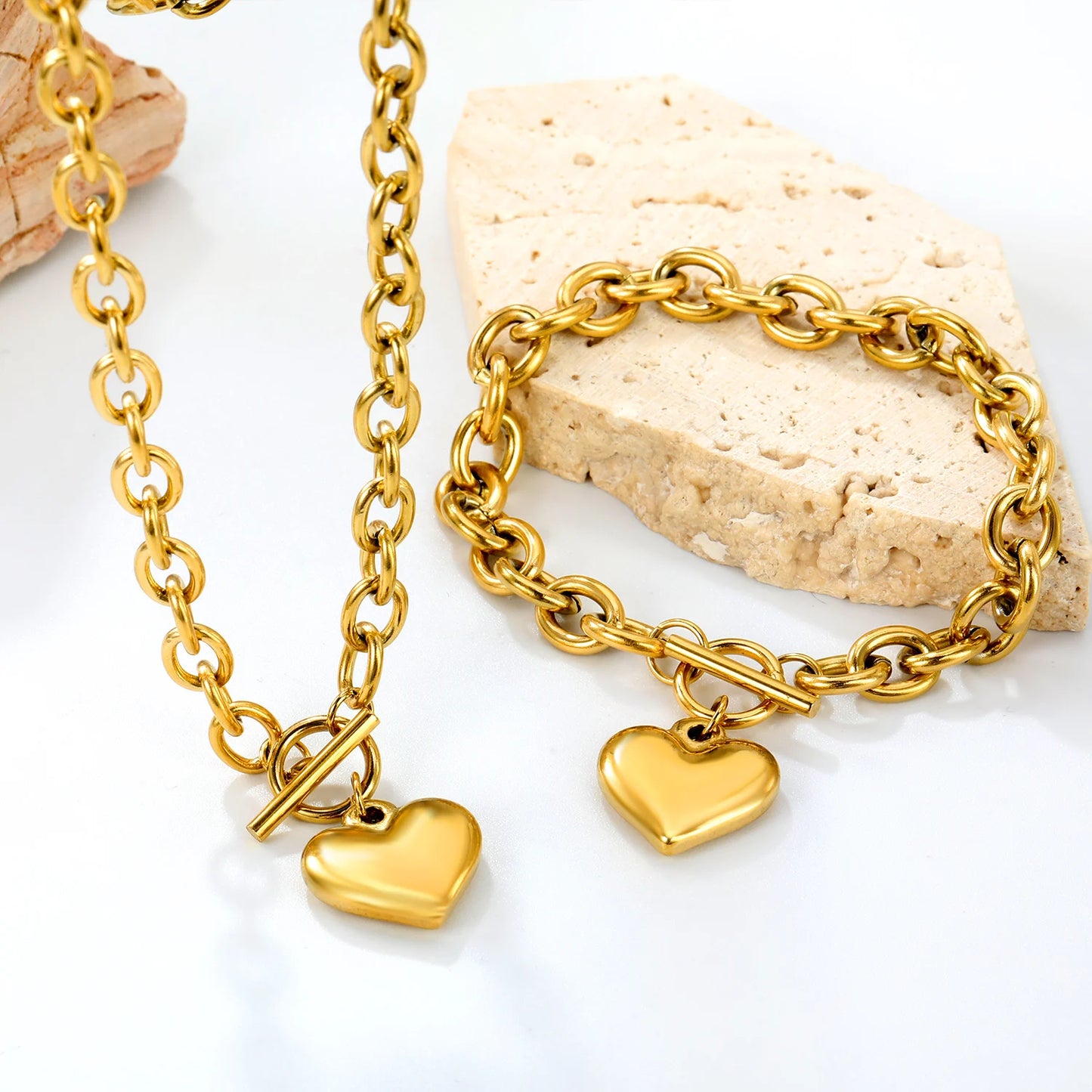 LUXUSTEEL ensemble bijoux.