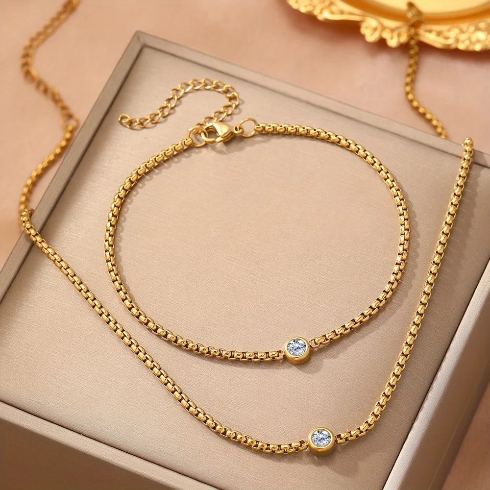 LUXUSTEEL ensemble bijoux.