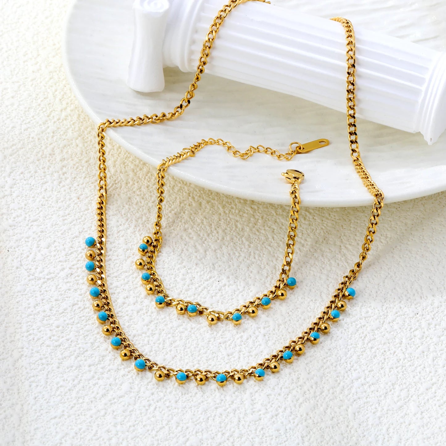 LUXUSTEEL ensemble bijoux.