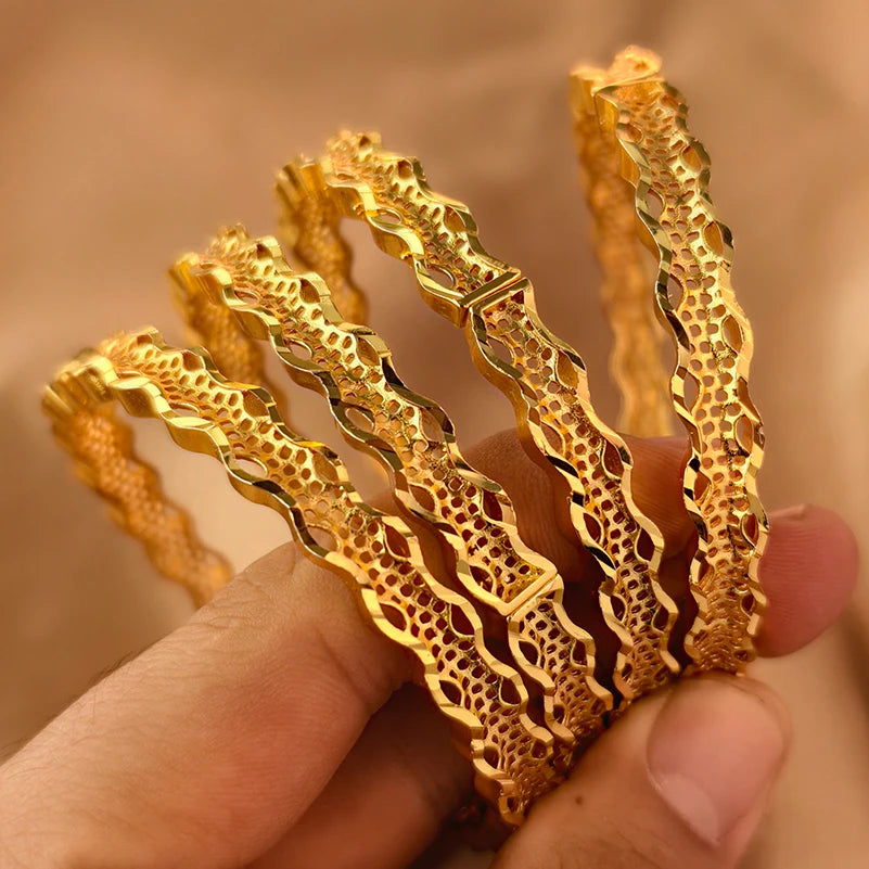 Bracelets plaqués or de Dubaï pour femmes