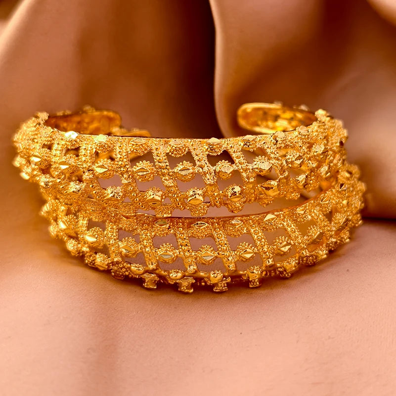 Bracelets plaqués or de Dubaï pour femmes