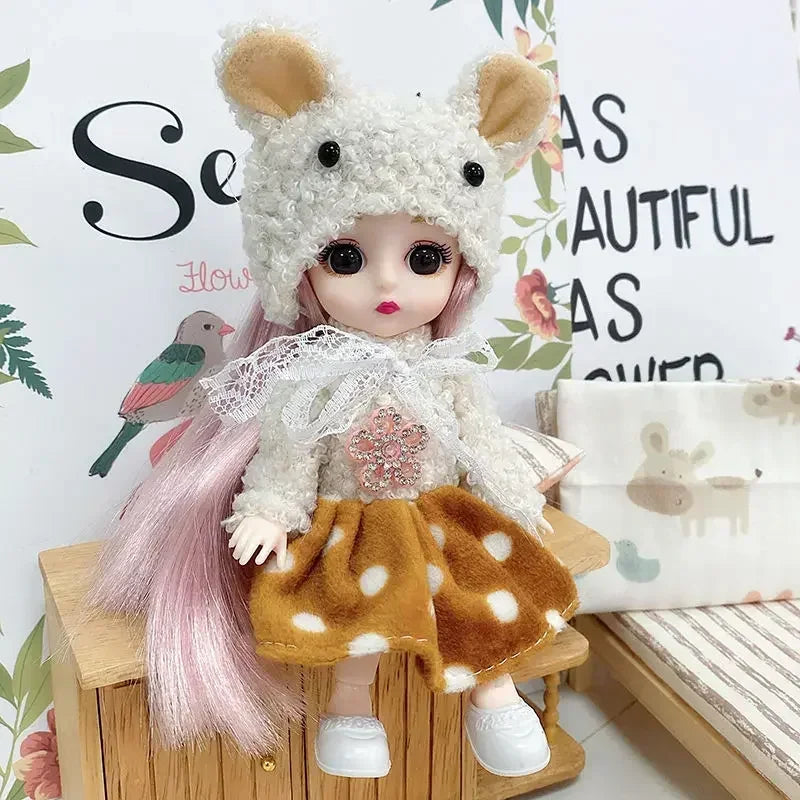 Mini jouet de princesse à jointures mobiles pour filles