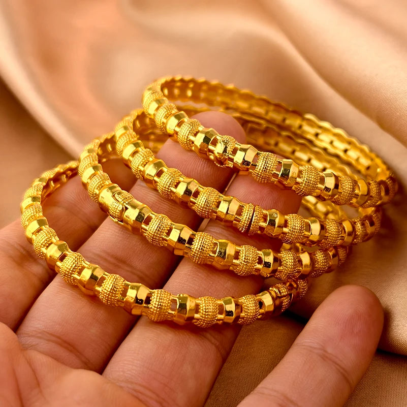 Bracelets plaqués or de Dubaï pour femmes