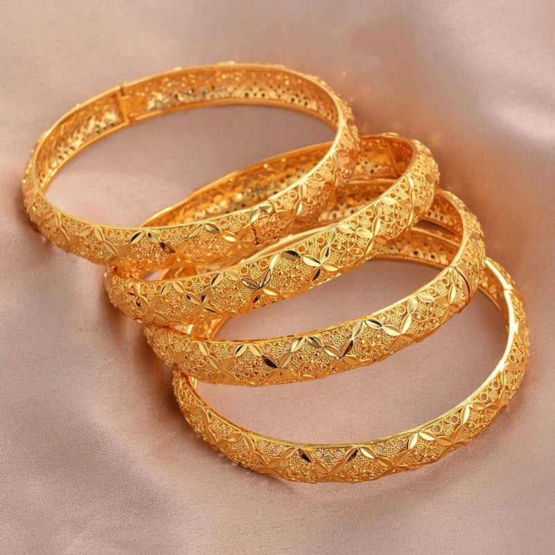 Bracelets plaqués or de Dubaï pour femmes