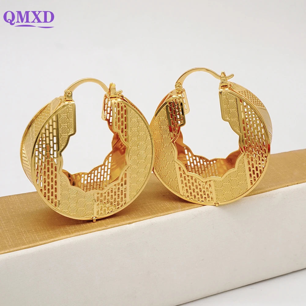 Ensemble de bijoux de dubaï, couleur or pour femmes