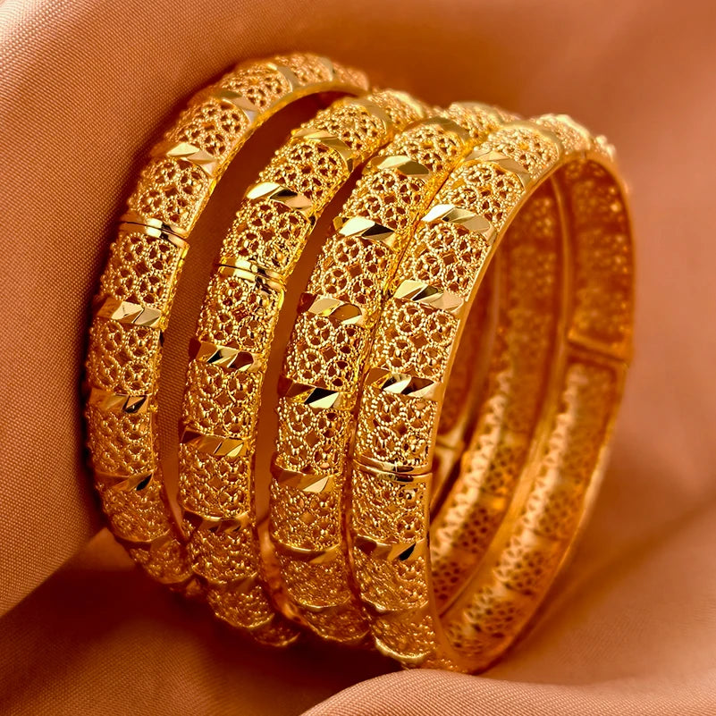 Bracelets plaqués or de Dubaï pour femmes