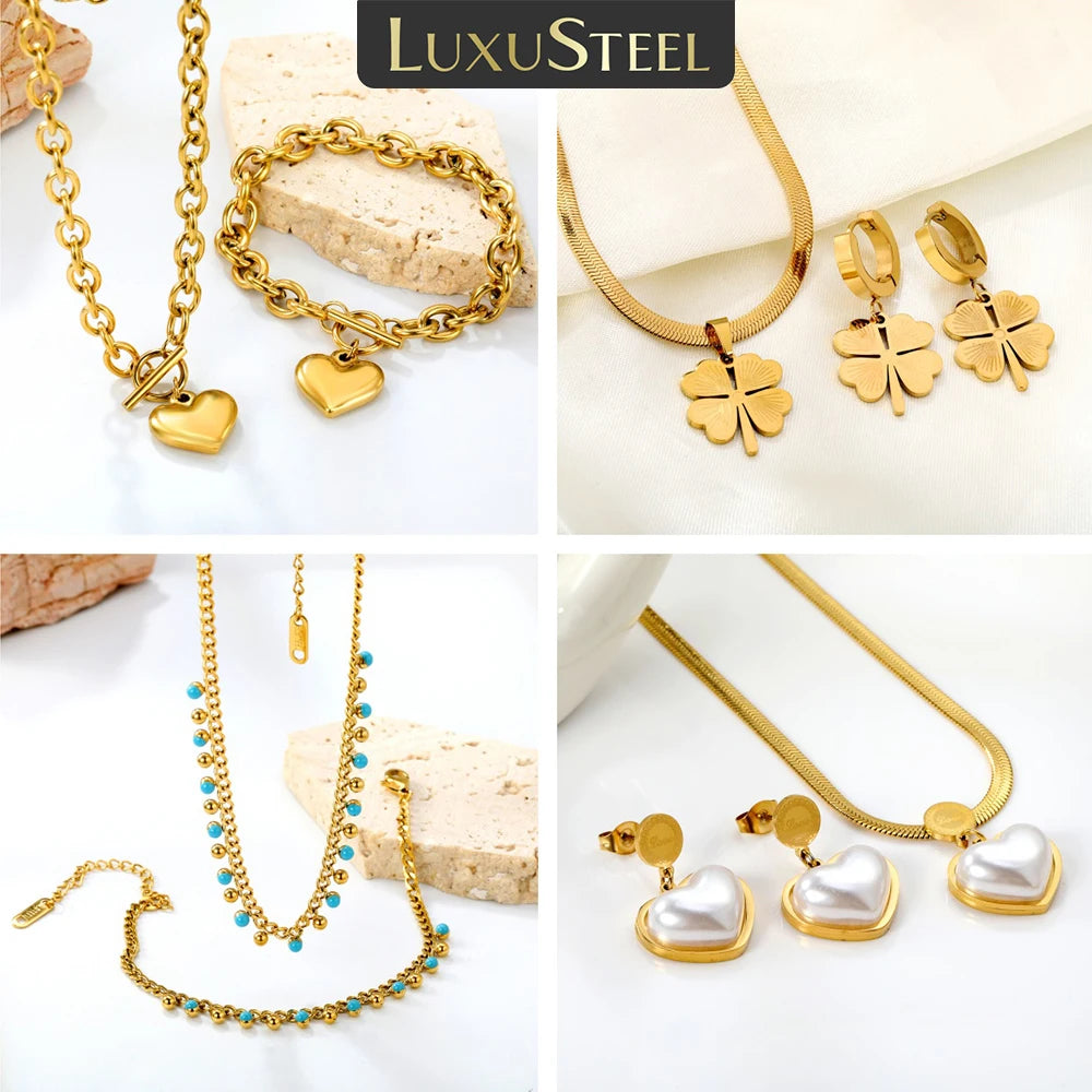 LUXUSTEEL ensemble bijoux.