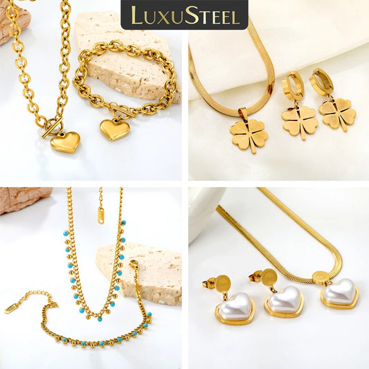 LUXUSTEEL ensemble bijoux.