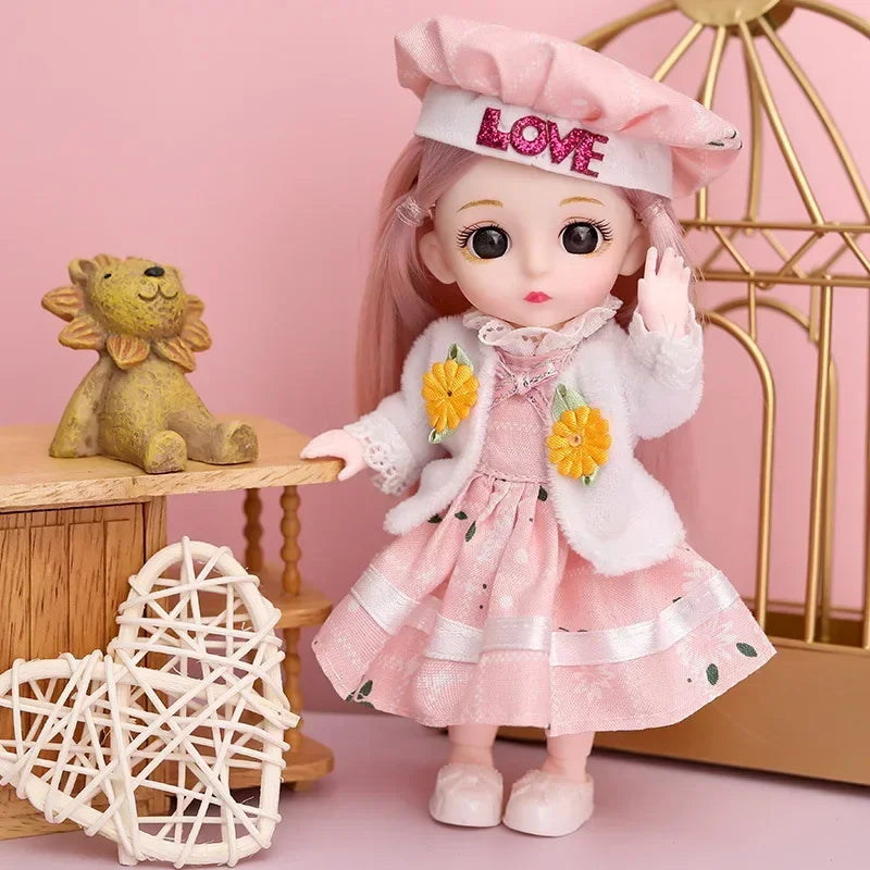Mini jouet de princesse à jointures mobiles pour filles
