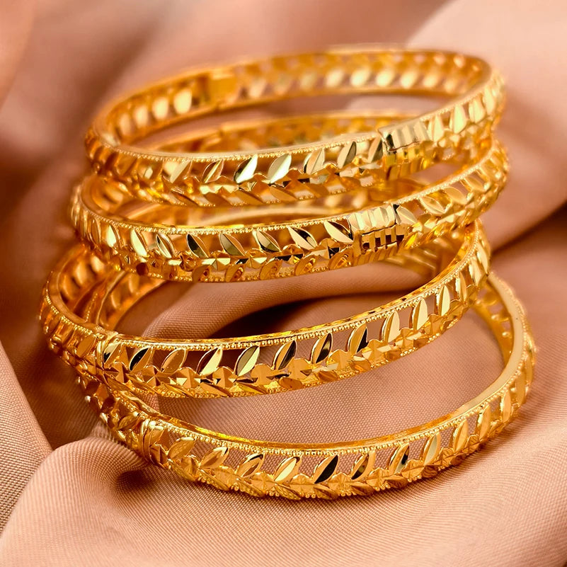 Bracelets plaqués or de Dubaï pour femmes