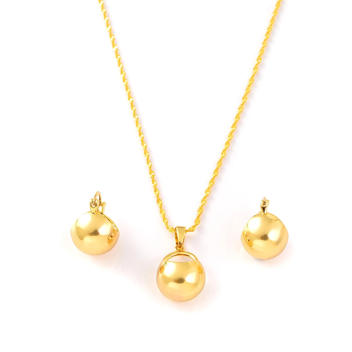 Ensemble de bijoux plaqué or 18 Karats pour femmes et filles