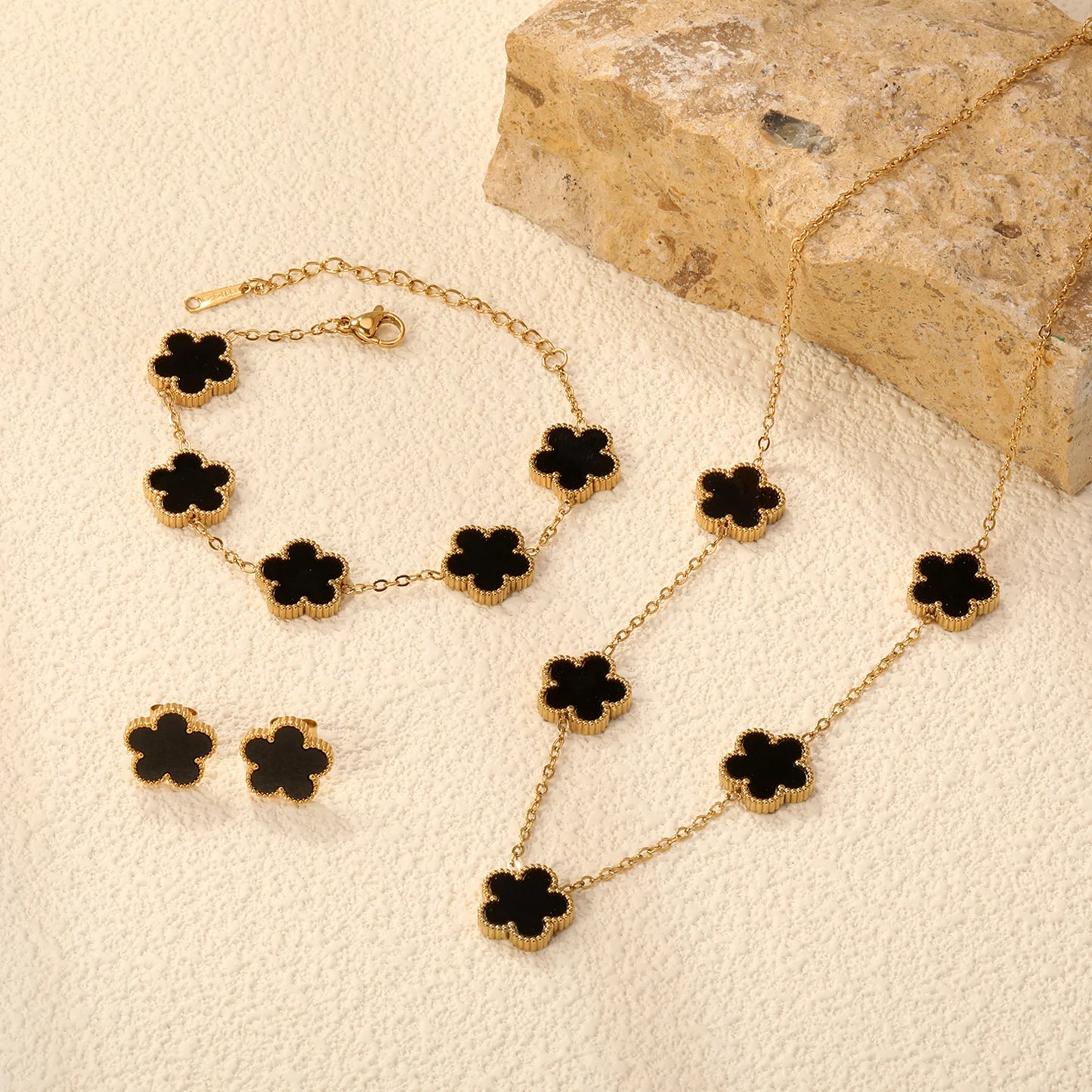 LUXUSTEEL ensemble bijoux.