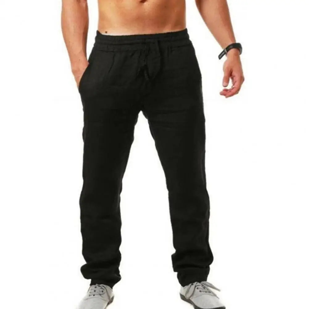 Pantalon Cargo en coton blanc pour hommes
