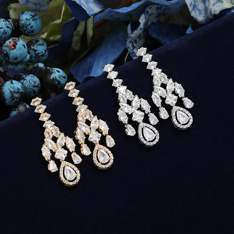 HADIYANA-Ensemble de Bijoux Rétro Simple pour Femme