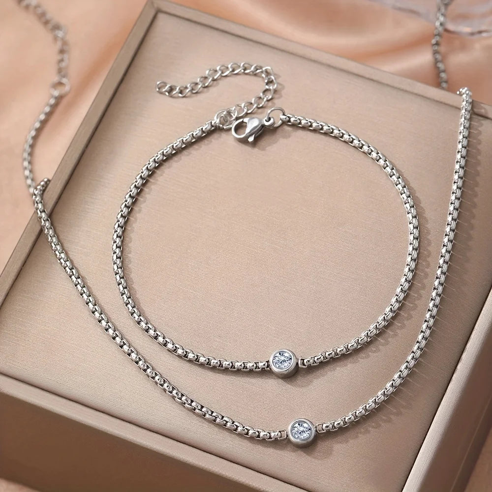 LUXUSTEEL ensemble bijoux.