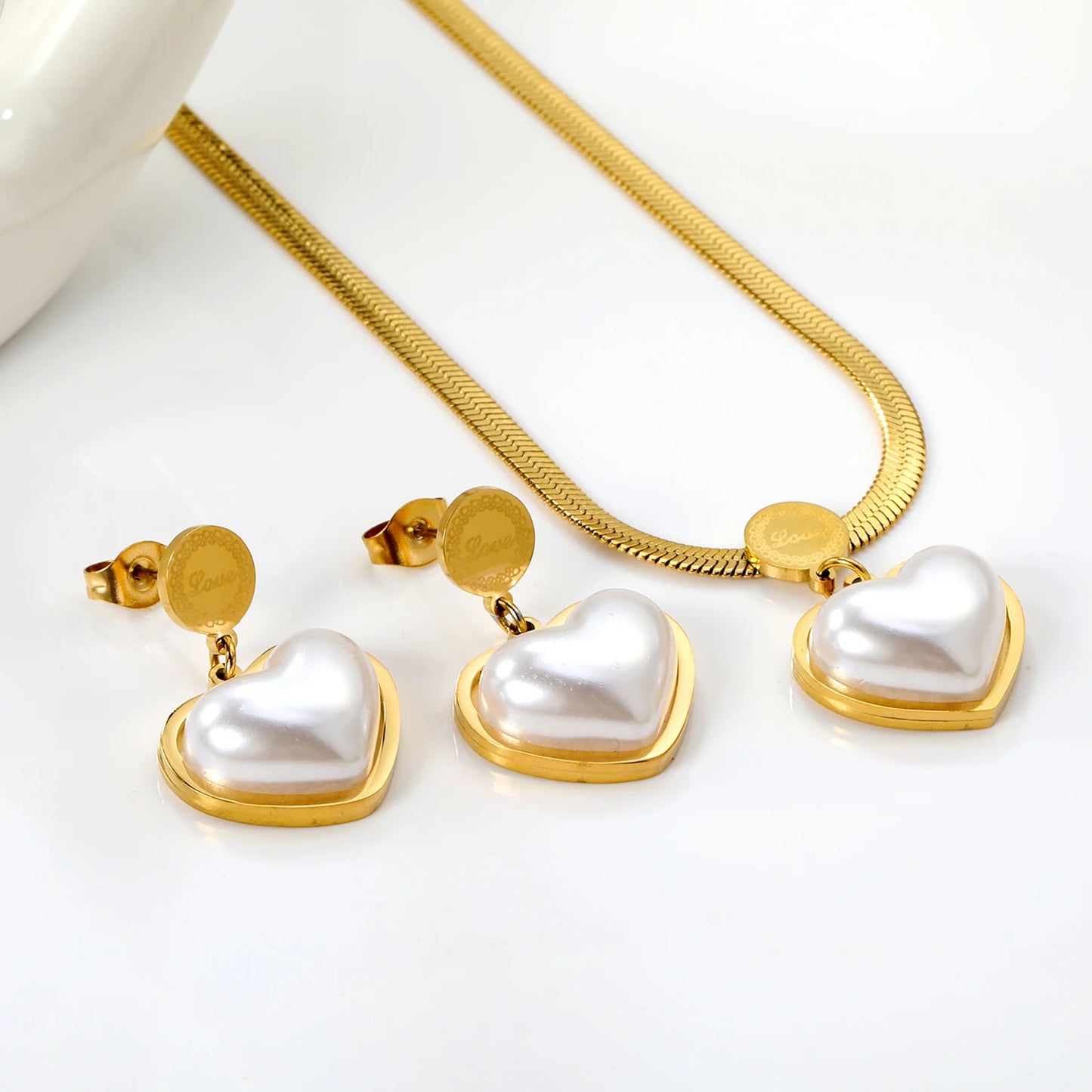 LUXUSTEEL ensemble bijoux.