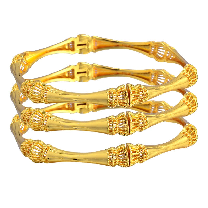 Bracelets plaqués or de Dubaï pour femmes
