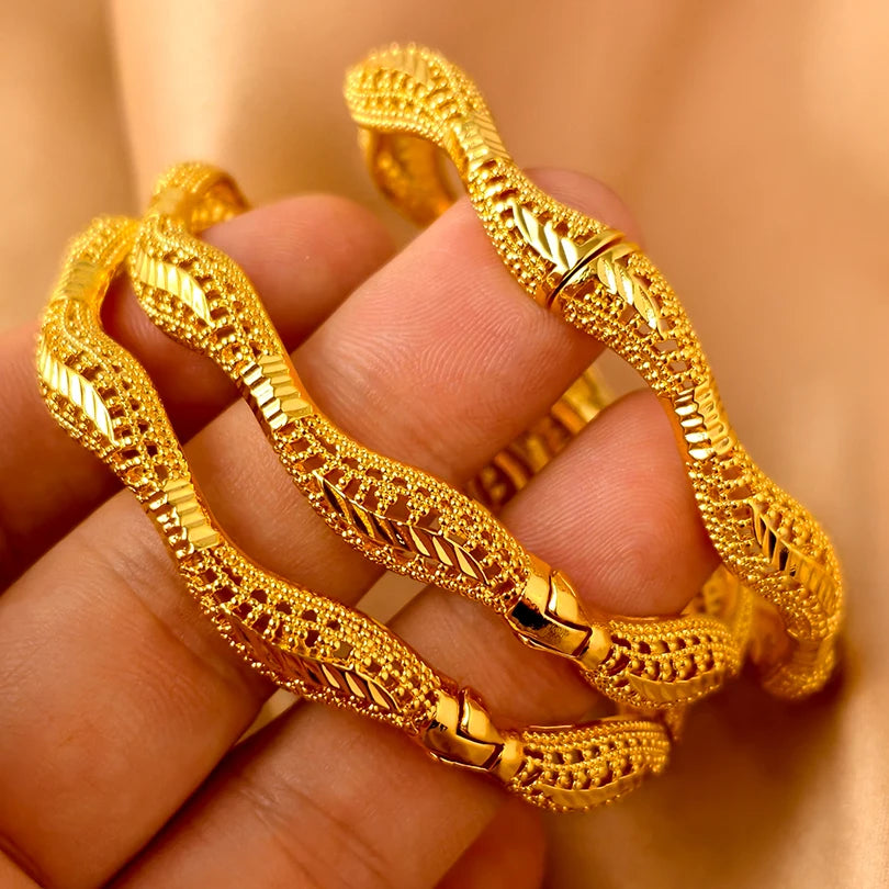 Bracelets plaqués or de Dubaï pour femmes
